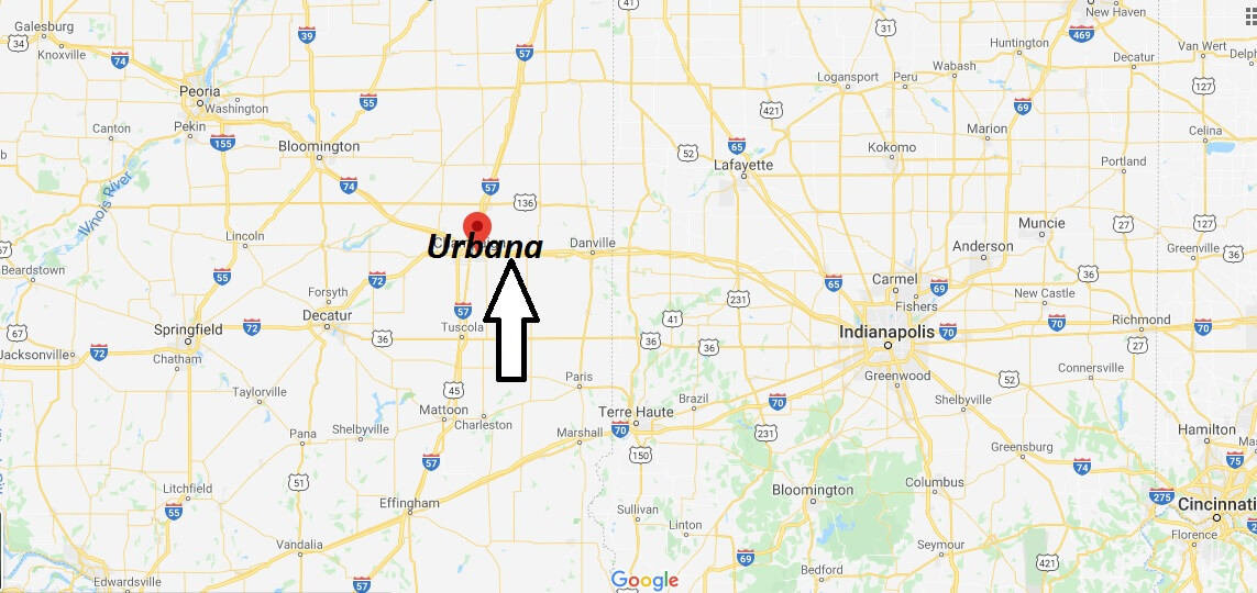 Where is Urbana, Illinois? What county is Urbana in? Urbana Map