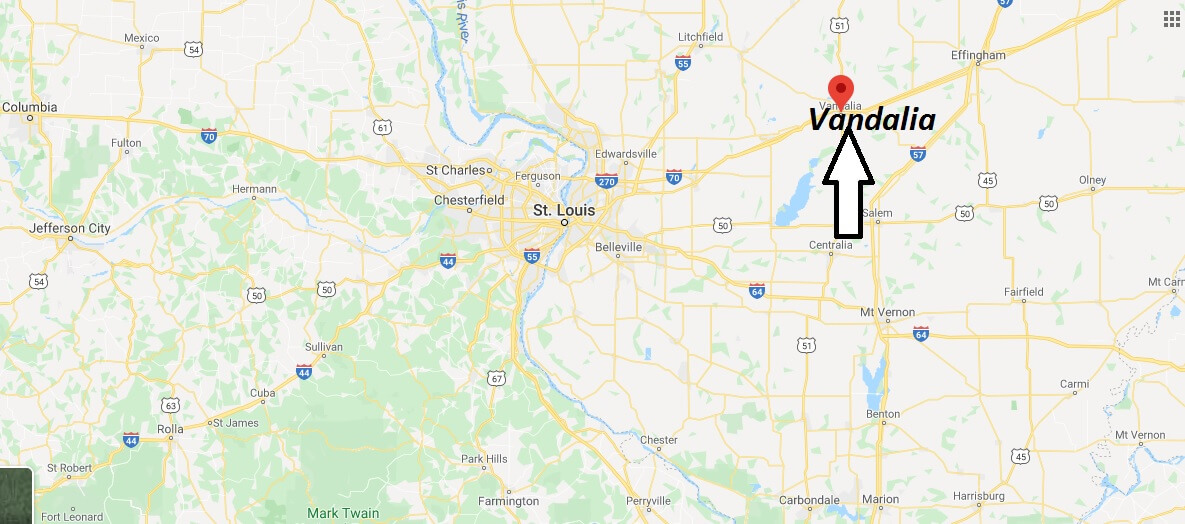 Where is Vandalia, Illinois? What county is Vandalia in? Vandalia Map