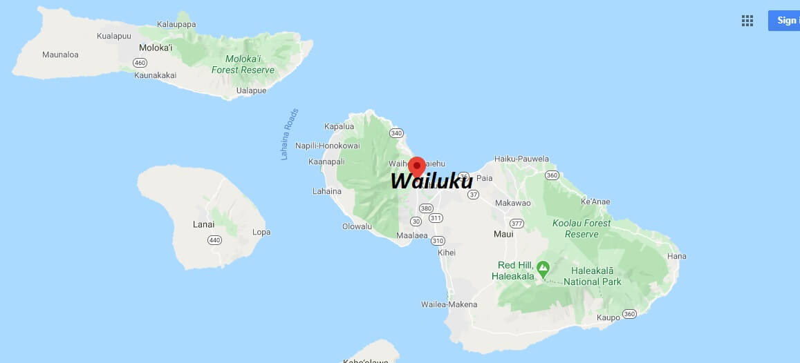 Where is Wailuku, Hawaii? What county is Wailuku in? Wailuku Map