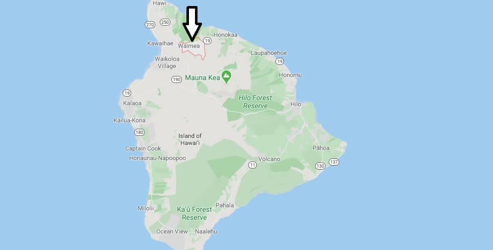 Where is Waimea, Hawaii? What county is Waimea in? Waimea Map