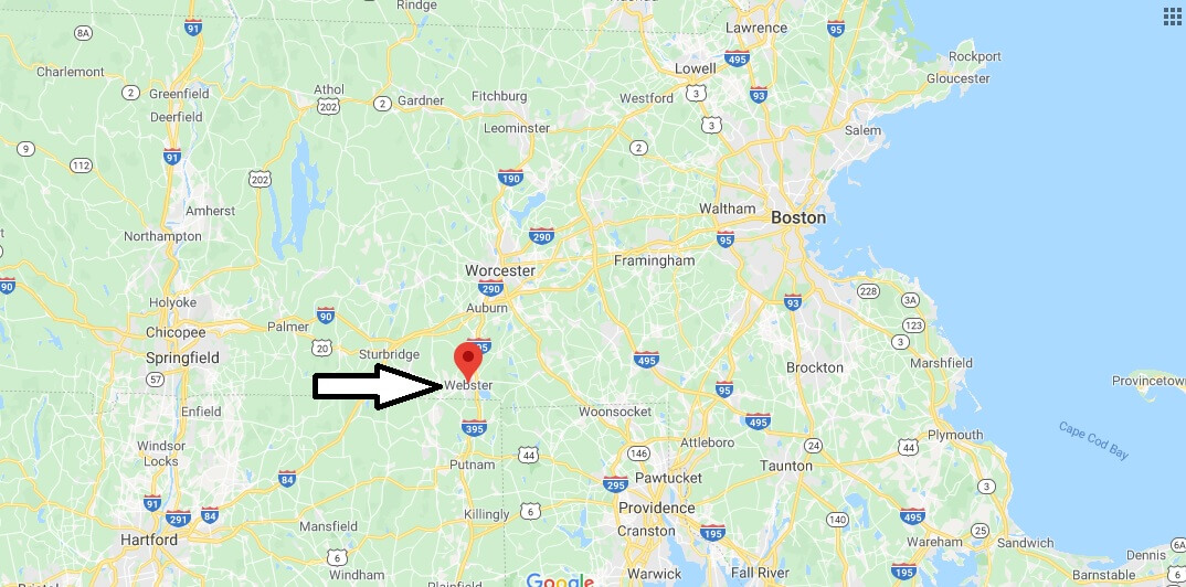 Where is Webster, Massachusetts? How far is Webster Massachusetts