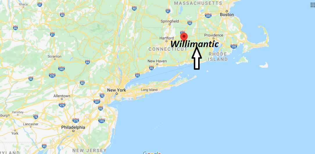 Where is Willimantic, Connecticut? What county is Willimantic in? Willimantic Map