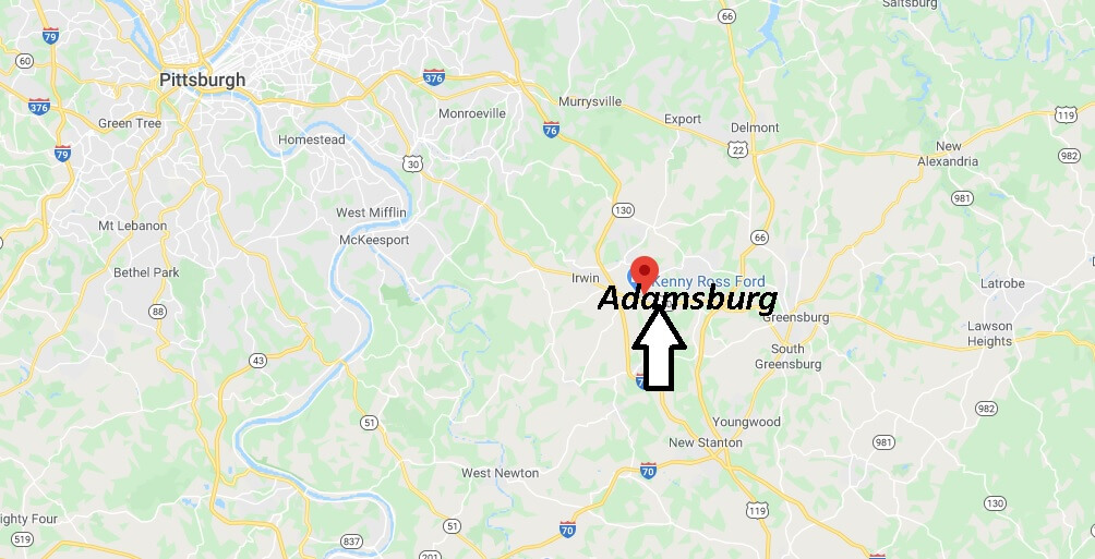 Where is Adamsburg Pennsylvania? Where is zip code 15611