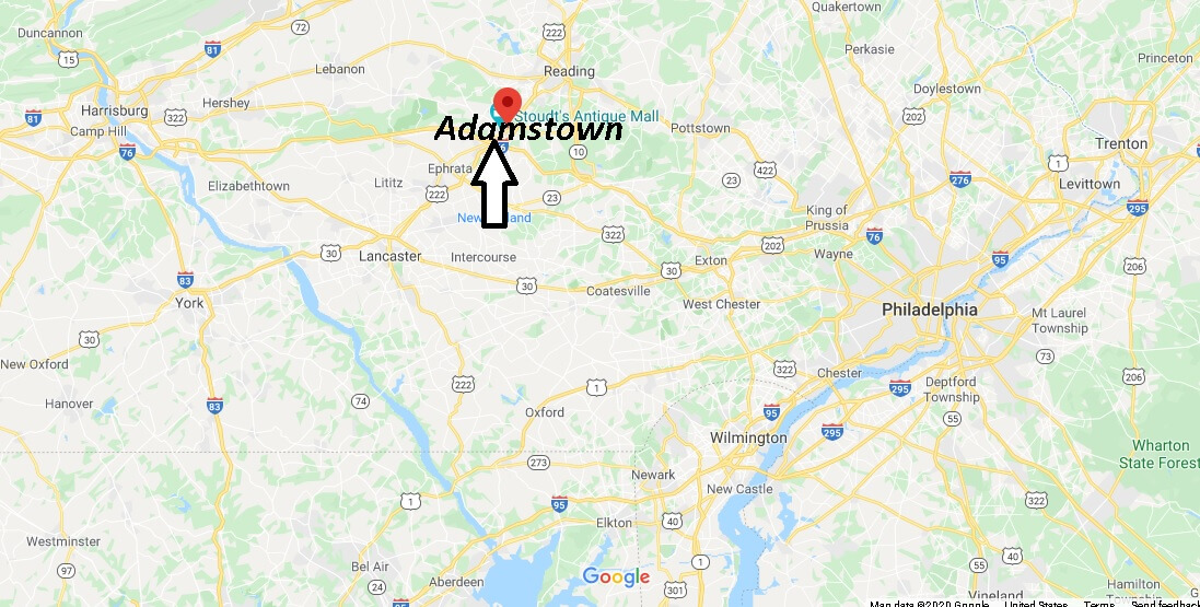 Where is Adamstown Pennsylvania? Where is zip code 19501