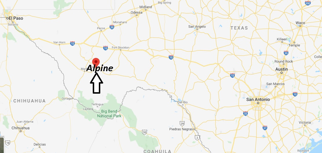 Where is Alpine, Texas? What county is Alpine Texas in