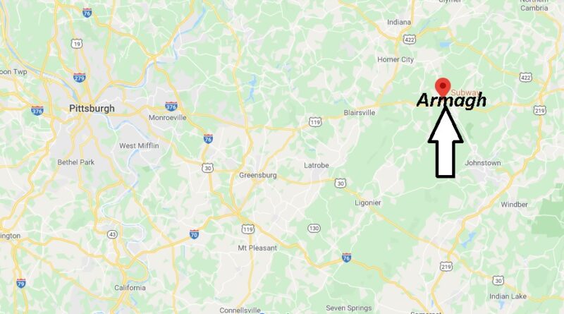 Where is Armagh Pennsylvania? Where is zip code 15920