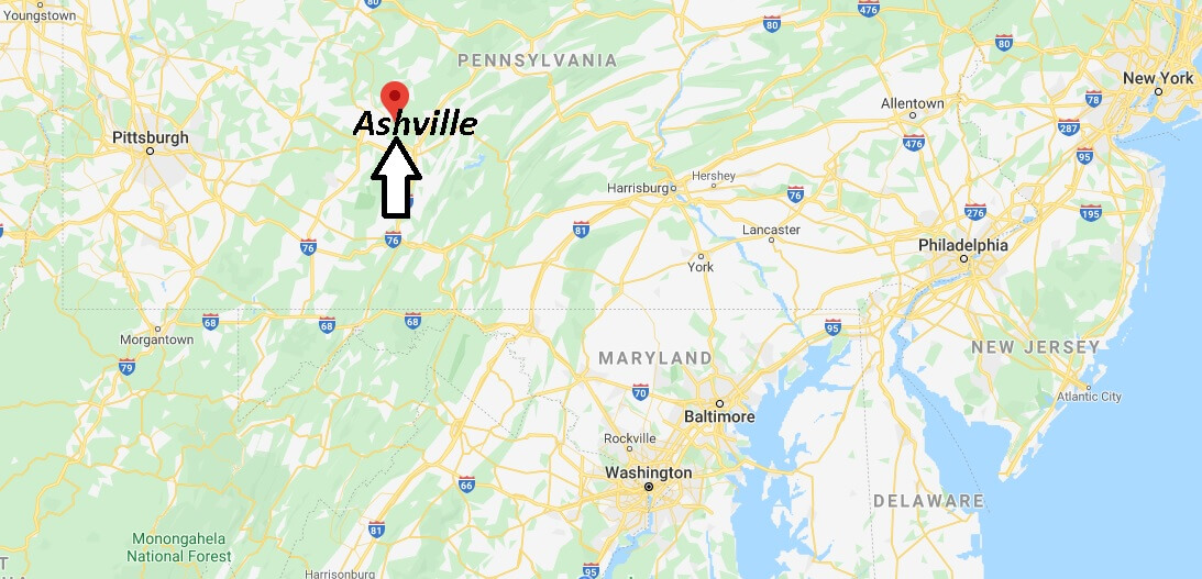 Where is Ashville Pennsylvania? Where is zip code 16613