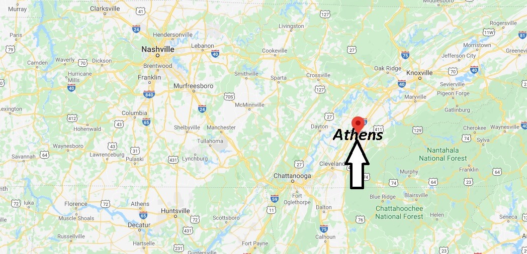 Where is Athens, Tennessee? What county is Athens Tennessee in