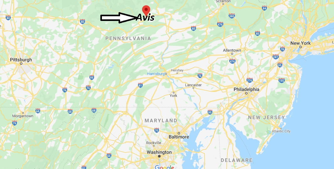 Where is Avis Pennsylvania? Where is zip code 17721