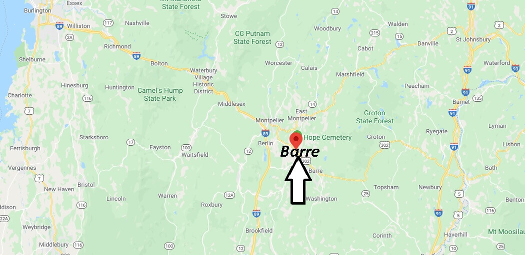 Where is Barre, Vermont? What county is Barre Vermont in