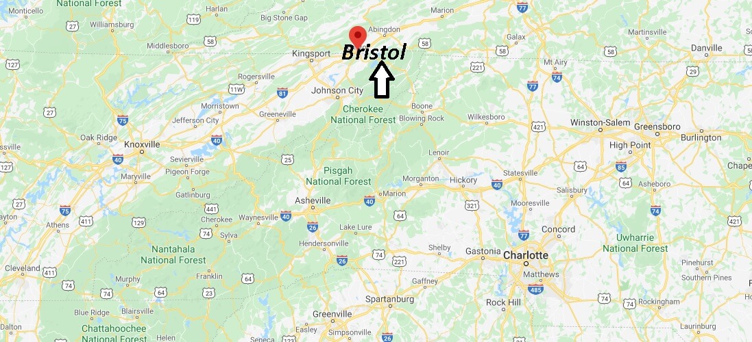 Where is Bristol, Virginia? What county is Bristol Virginia in