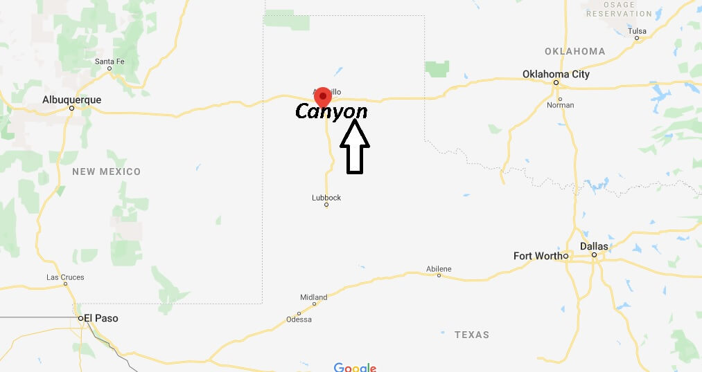 Where is Canyon, Texas? What county is Canyon Texas in