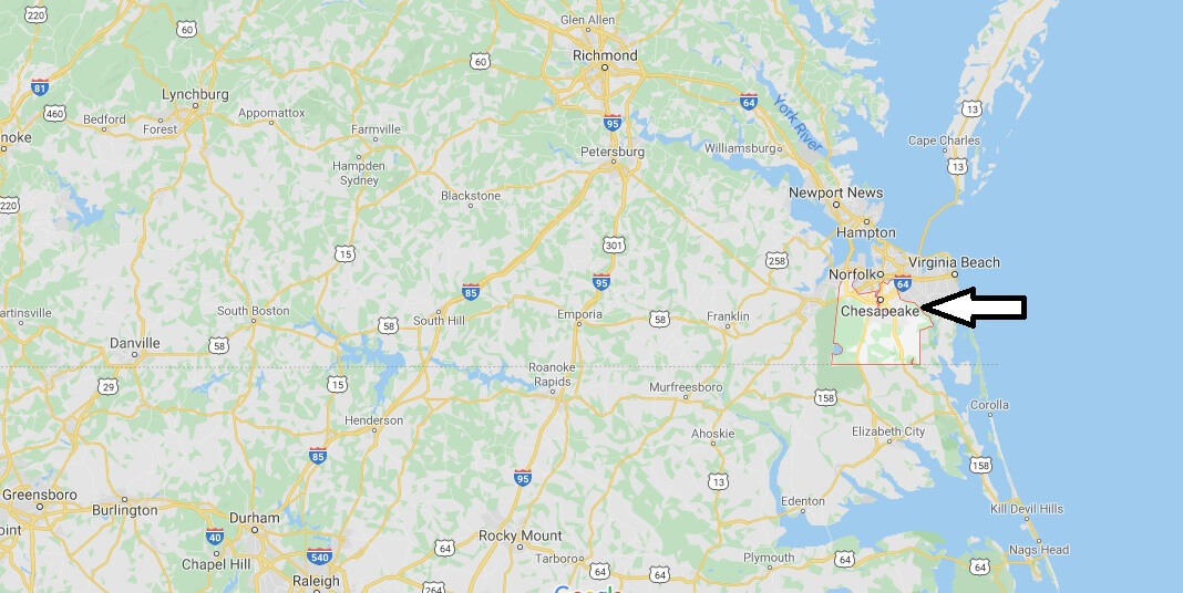 Where is Chesapeake, Virginia? What county is Chesapeake Virginia in