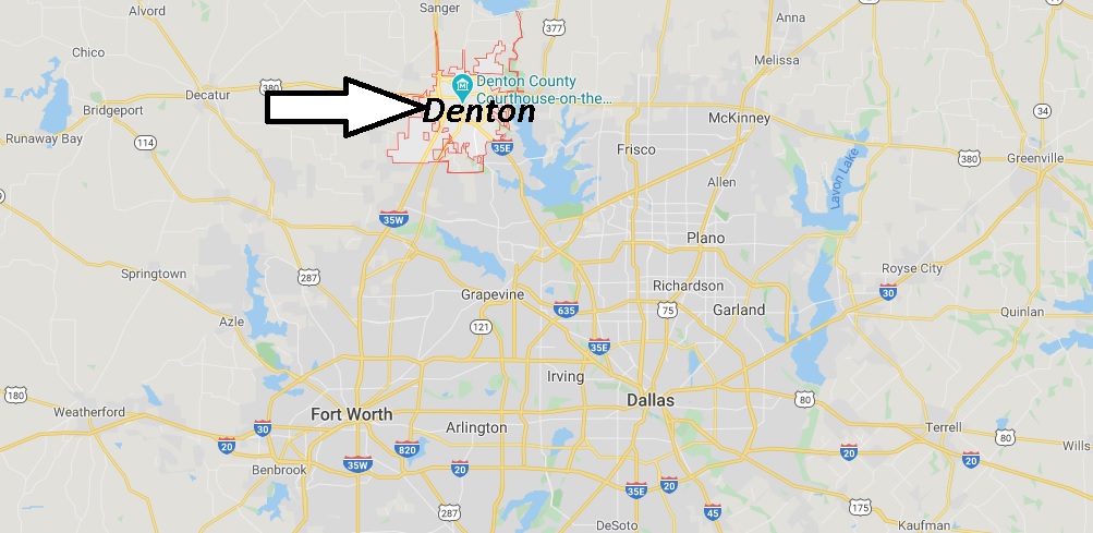 Where is Denton, Texas? What county is Denton Texas in