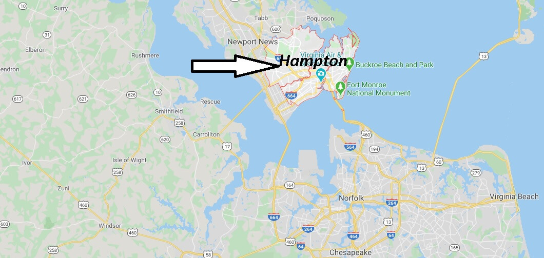 Where is Hampton, Virginia? What county is Hampton Virginia in