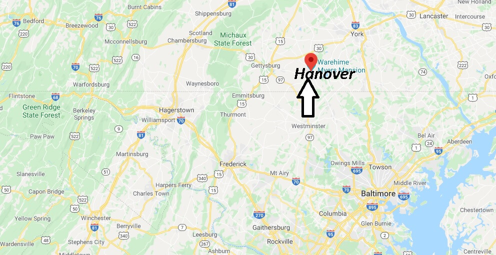 Where is Hanover, Pennsylvania? What county is Hanover Pennsylvania in