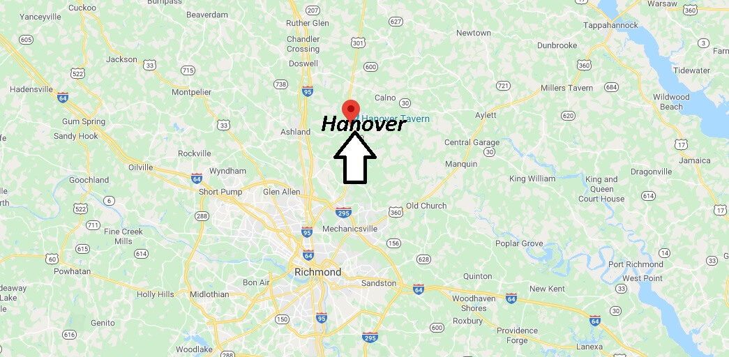 Where is Hanover, Virginia? What county is Hanover Virginia in