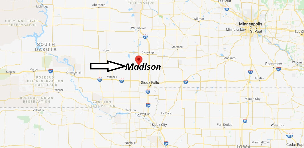 Where is Madison, South Dakota? What county is Madison South Dakota in