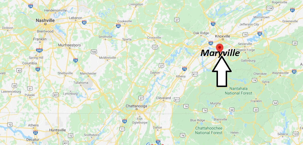 Where is Maryville, Tennessee? What county is Maryville Tennessee in