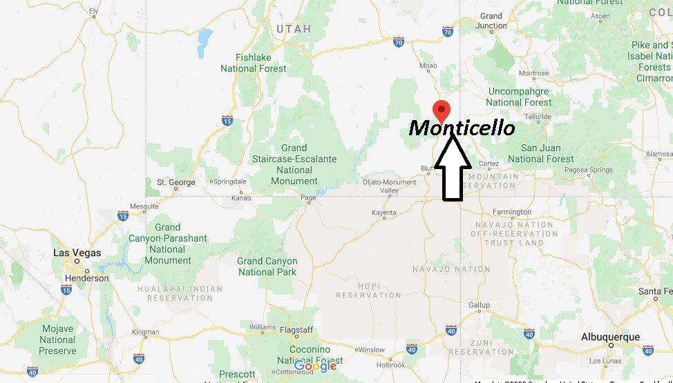 Where is Monticello, Utah? What county is Monticello Utah in