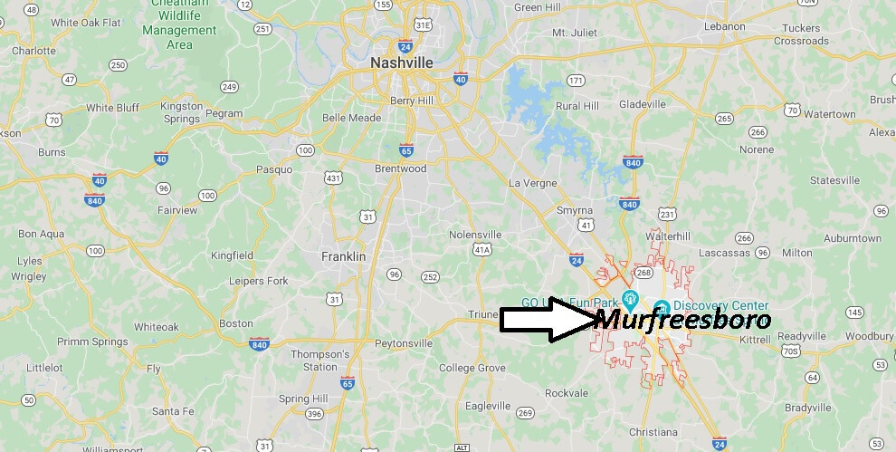 Where is Murfreesboro, Tennessee? What county is Murfreesboro Tennessee in
