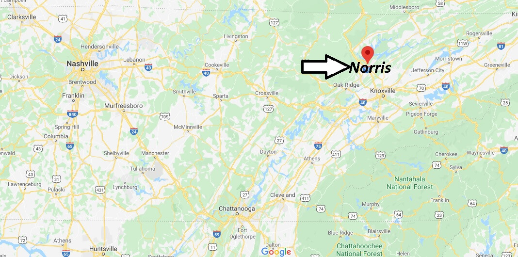 Where is Norris, Tennessee? What county is Norris Tennessee in