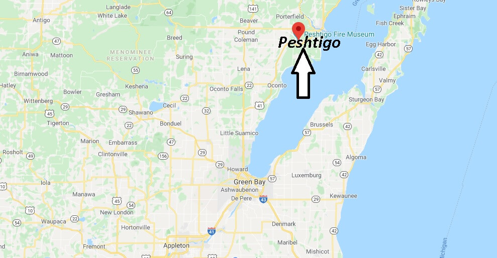 Where is Peshtigo, Wisconsin? What county is Peshtigo Wisconsin in