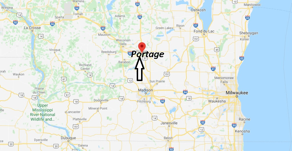 Where is Portage, Wisconsin? What county is Portage Wisconsin in
