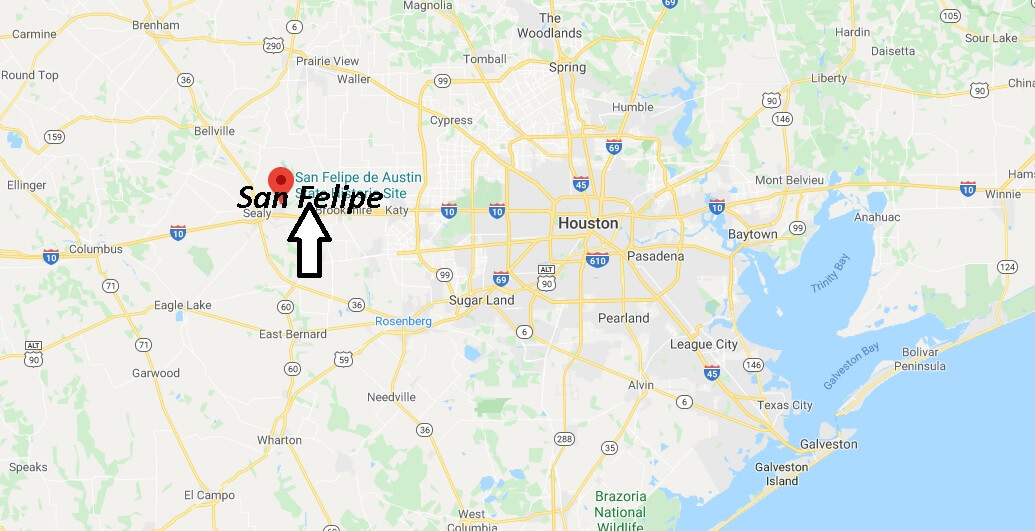 Where is San Felipe, Texas? What county is San Felipe Texas in