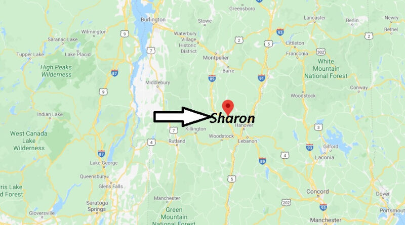 Where is Sharon, Vermont? What county is Sharon Vermont in