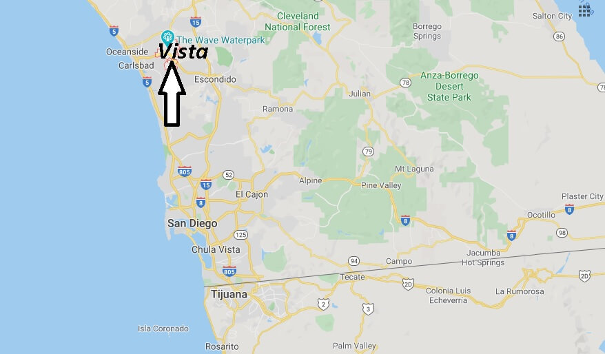 Where is Vista California? What county is Vista CA in