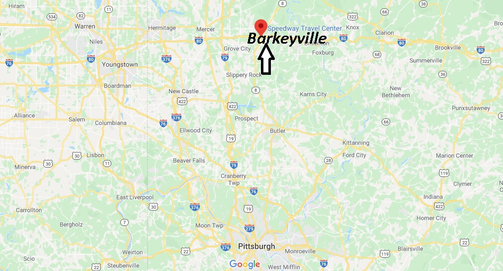 Where is Barkeyville Pennsylvania? What County is Barkeyville in