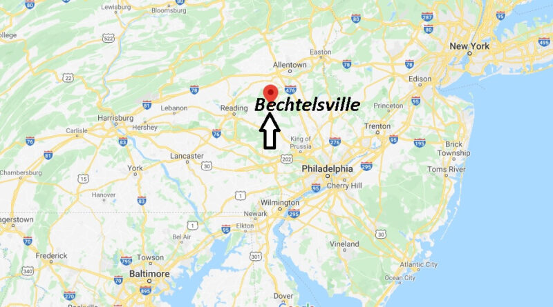 Where is Bechtelsville Pennsylvania? Where is zip code 19505