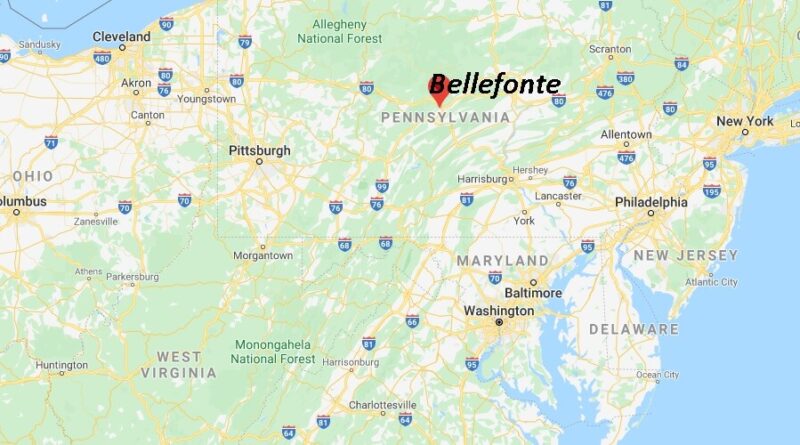 Where is Bellefonte Pennsylvania? Where is zip code 16823
