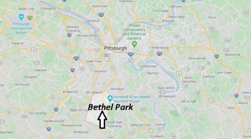 Where is Bethel Park Pennsylvania? Where is zip code 15102