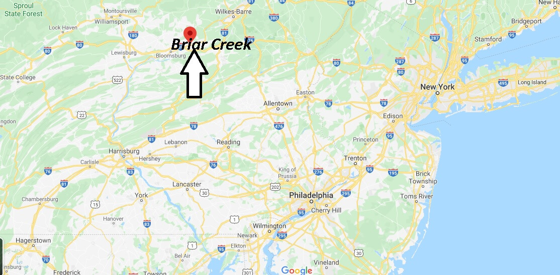 Where is Briar Creek Pennsylvania? Where is zip code 18603