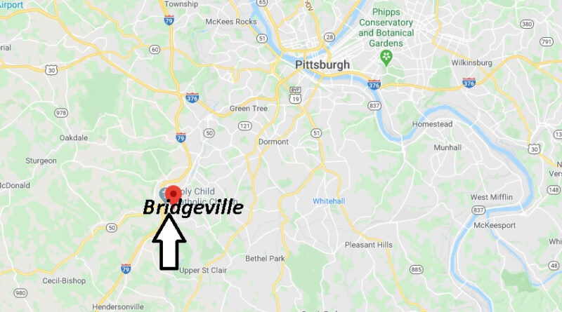 Where is Bridgeville Pennsylvania? Where is zip code 15017