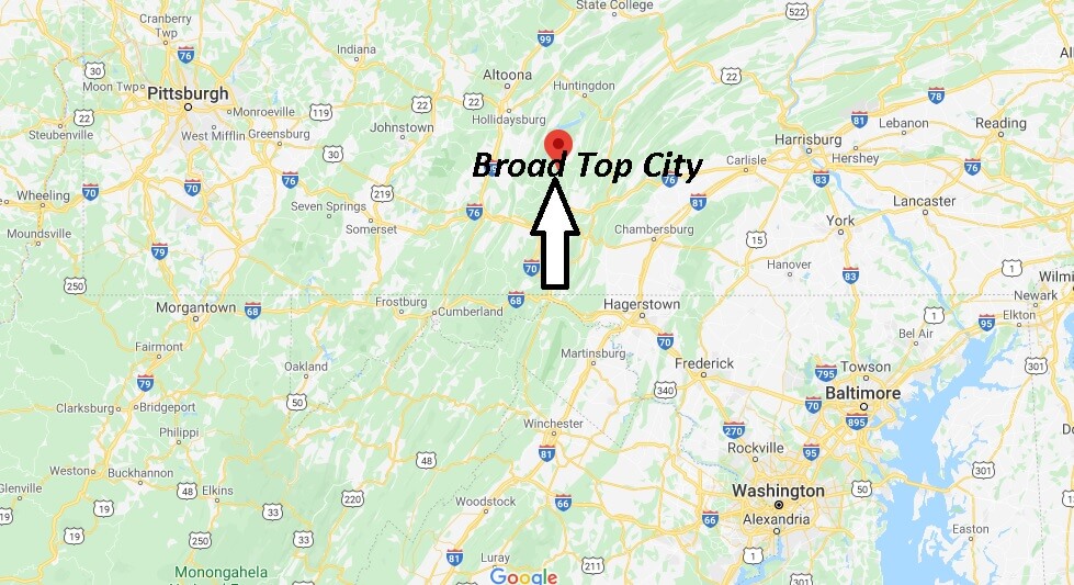 Where is Broad Top City Pennsylvania? Where is zip code 16621