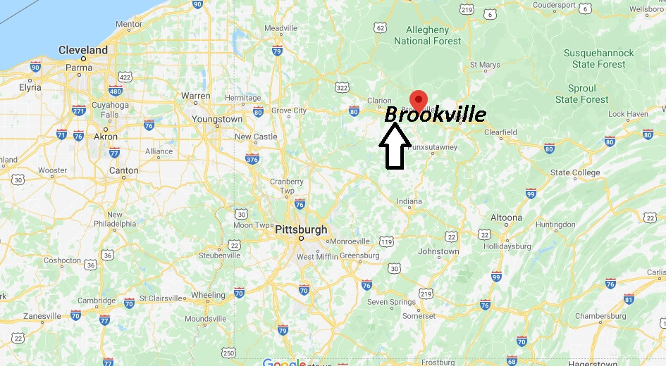 Where is Brookville Pennsylvania? Where is zip code 15825
