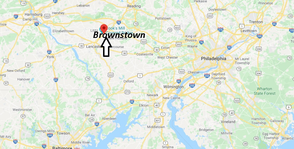 Where is Brownstown Pennsylvania? Where is zip code 17508