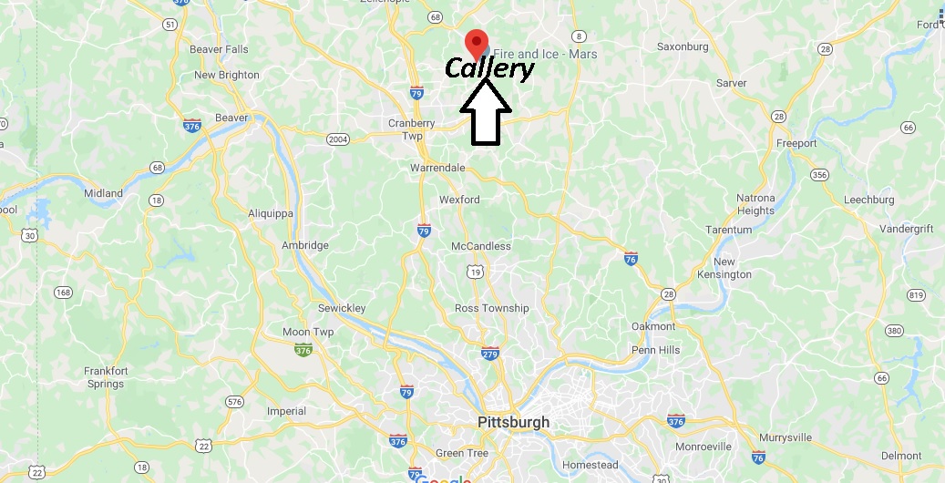 Where is Callery Pennsylvania? Where is zip code 16024