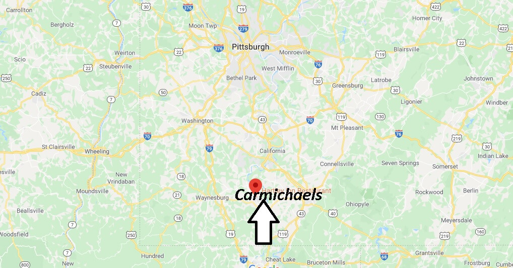 Where is Carmichaels Pennsylvania? Zip code 15320