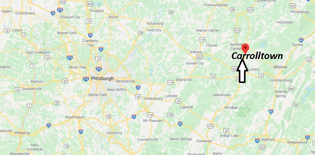 Where is Carrolltown Pennsylvania? Zip code 15722