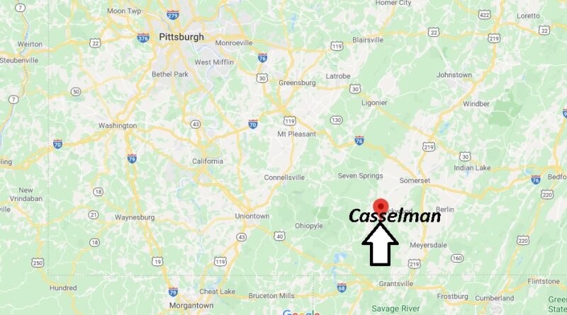 Where is Casselman Pennsylvania? Zip code 15557