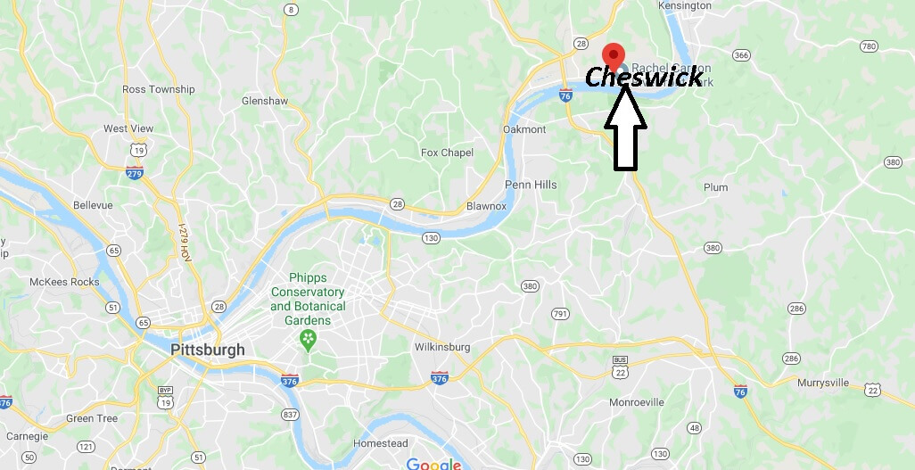 Where is Cheswick Pennsylvania? Zip code 15024