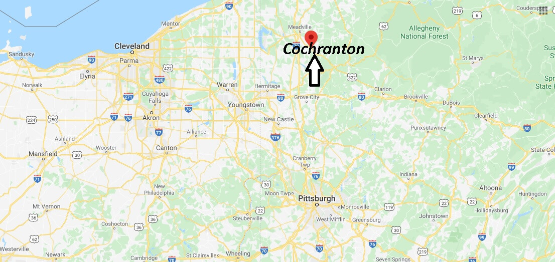 Where is Cochranton Pennsylvania? Zip code 16314