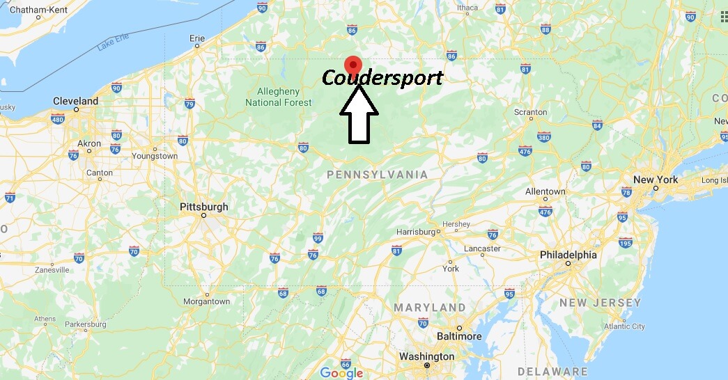 Where is Coudersport Pennsylvania? Zip code 16915