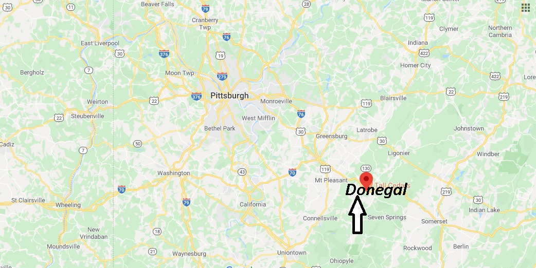 Where is Donegal Pennsylvania? Zip code 15628
