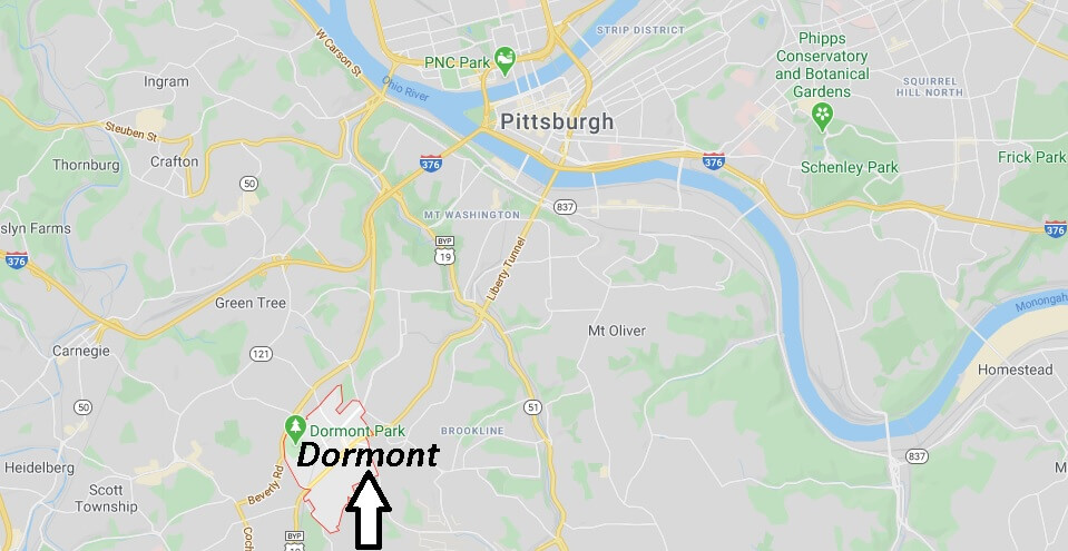 Where is Dormont Pennsylvania? Zip code 15216
