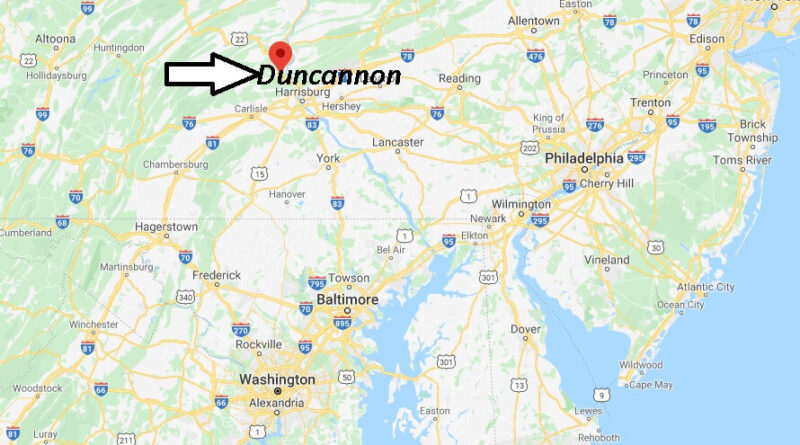 Where is Duncannon Pennsylvania? Zip code 17020